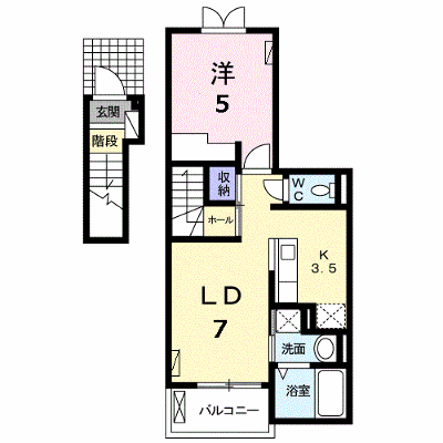 フィオーレ小泉 205【管理NO：1-016641801-02040】 ★家具家電は申し込み後に搬入します★ ★2026年09月中旬入居可能★の外観画像