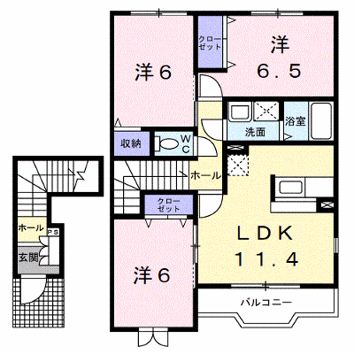 シェーネⅡ 203【管理NO：1-013090802-02030】 ★家具家電は申し込み後に搬入します★の外観画像