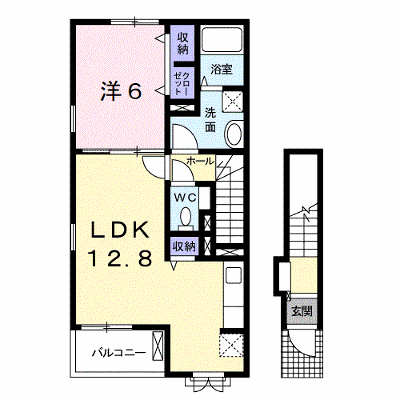 コンフォート 201【管理NO：1-021297001-02010】 ★家具家電は申し込み後に搬入します★ ★2026年11月中旬入居可能★の外観画像