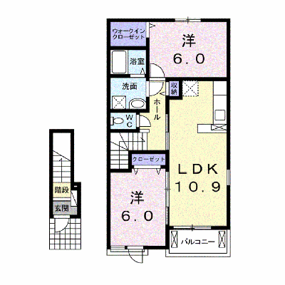 マルシェ　アンジュ　Ａ 202【管理NO：1-022235001-02020】 ★家具家電は申し込み後に搬入します★の外観画像