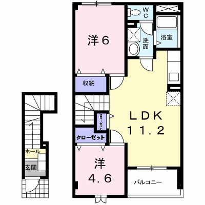 ライラックⅠ 203【管理NO：1-011489001-02030】 ★家具家電は申し込み後に搬入します★ ★2026年10月上旬入居可能★の外観画像