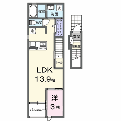 セントアンドリュース 204【管理NO：1-028840401-02040】 ★家具家電は申し込み後に搬入します★ ★2027年01月下旬入居可能★の外観画像