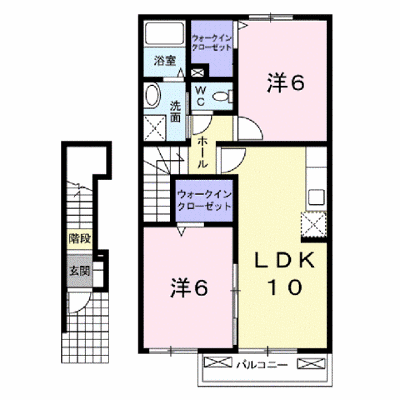 フィオーレ 202【管理NO：1-015251901-02020】 ★家具家電は申し込み後に搬入します★ ★2026年10月中旬入居可能★の外観画像