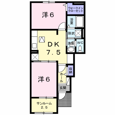 グラン・シャリオ 102【管理NO：1-024194801-01020】 ★家具家電は申し込み後に搬入します★ ★2026年11月中旬入居可能★の外観画像