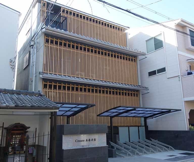 グッドステイ五条大宮クレアーレ☆エグゼ【ハイクラス・1LDK・設備充実】の外観画像