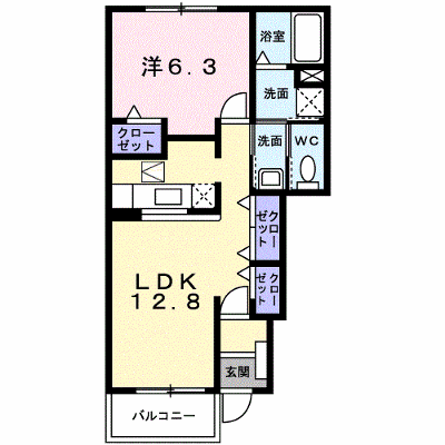 キャトルセゾン 103【管理NO：1-013636001-01030】 ★家具家電は申し込み後に搬入します★ ★2026年10月中旬入居可能★の外観画像