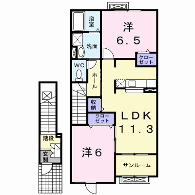 グランデ・フィオーレ　ⅡーＡ 202【管理NO：1-013745301-02020】 ★家具家電は申し込み後に搬入します★ ★2026年10月中旬入居可能★の外観画像