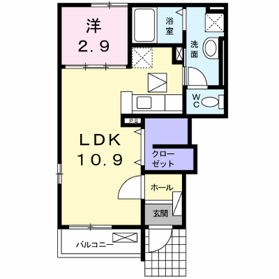 ルッコラⅡ 101【管理NO：1-019396002-01010】 ★家具家電は申し込み後に搬入します★の外観画像