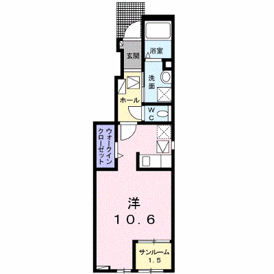 メゾンパークＢ 101【管理NO：1-027356802-01010】 ★家具家電は申し込み後に搬入します★ ★2026年10月中旬入居可能★の外観画像