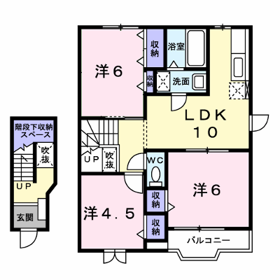 ニュークレストール上野山 202【管理NO：1-010427301-02020】 ★家具家電は申し込み後に搬入します★の外観画像