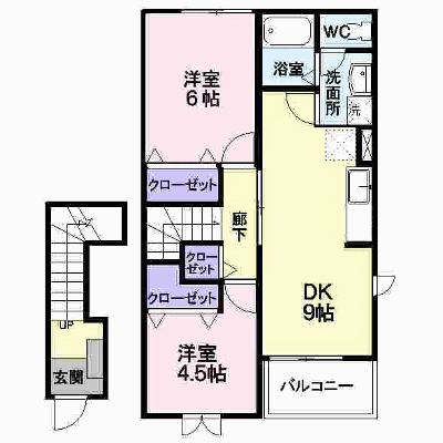 メルローズ　Ａ 203【管理NO：1-010628901-02030】 ★家具家電は申し込み後に搬入します★ ★2026年11月中旬入居可能★の外観画像