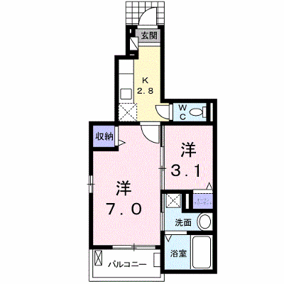 アルストロメリア　ＮＥ 105【管理NO：1-023683201-01040】 ★家具家電は申し込み後に搬入します★の外観画像