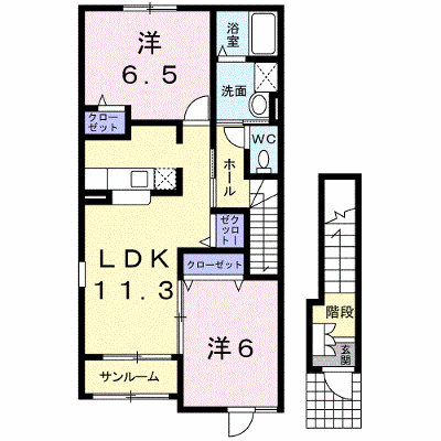 ニューラフィネＡ 201【管理NO：1-014575201-02010】 ★家具家電は申し込み後に搬入します★ ★2026年11月中旬入居可能★の外観画像