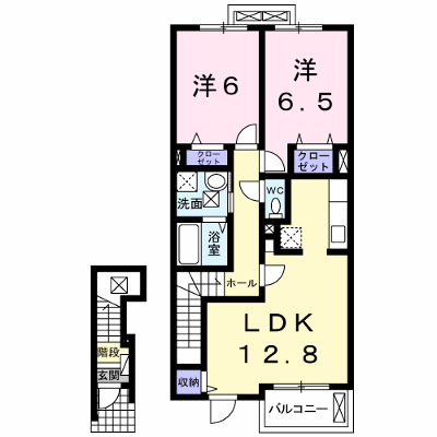 ヴィラ・グレイス 202【管理NO：1-016147201-02020】 ★家具家電は申し込み後に搬入します★ ★2026年10月下旬入居可能★の外観画像