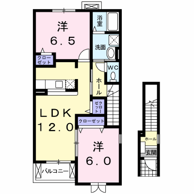 カーサ・ヒロＣ 203【管理NO：1-014311803-02030】 ★家具家電は申し込み後に搬入します★ ★2026年11月上旬入居可能★の外観画像