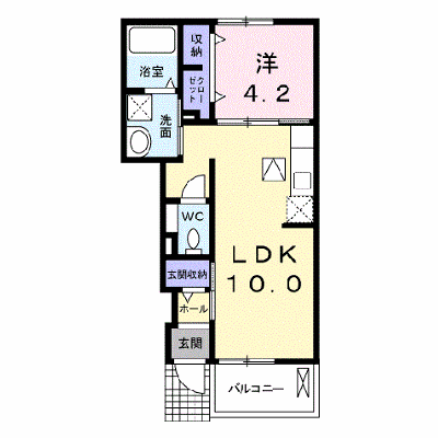 クリア　リージョンＣ 103【管理NO：1-018717301-01030】 ★家具家電は申し込み後に搬入します★ ★2026年10月下旬入居可能★の外観画像