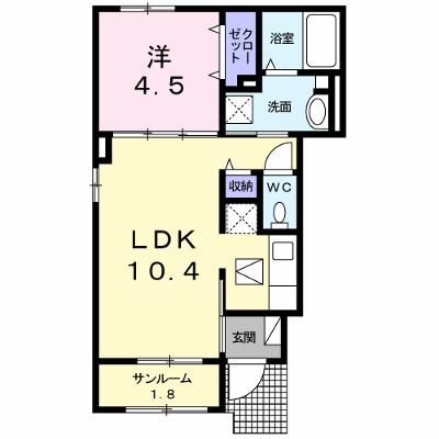 プランドール　Ⅱ 101【管理NO：1-023206702-01010】 ★家具家電は申し込み後に搬入します★ ★2026年09月下旬入居可能★の外観画像