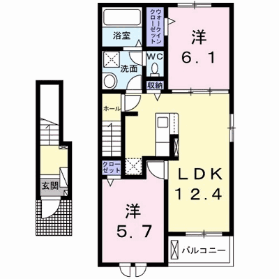 鳥羽町アパート 204【管理NO：1-028838001-02040】 ★家具家電は申し込み後に搬入します★ ★2027年03月上旬入居可能★の外観画像