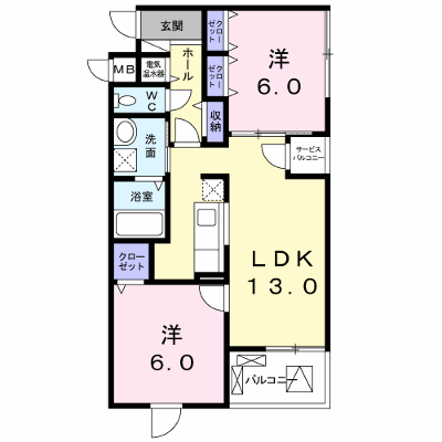 プリマヴェリーナ 201【管理NO：1-019161601-02010】 ★家具家電は申し込み後に搬入します★ ★2026年10月中旬入居可能★の外観画像