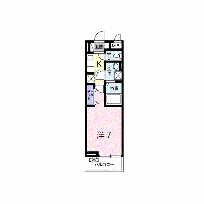 プリムローズＫⅤ 102【管理NO：1-024034801-01020】 ★家具家電は申し込み後に搬入します★ ★2026年11月下旬入居可能★の外観画像