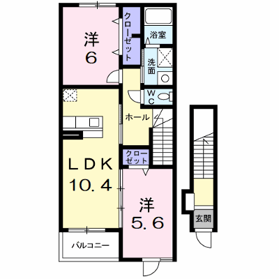 ベルク　フルス　Ｂ 203【管理NO：1-016883002-02030】 ★家具家電は申し込み後に搬入します★ ★2026年09月中旬入居可能★の外観画像