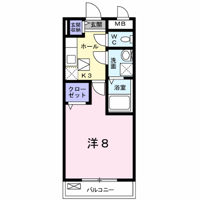 クレール 103【管理NO：1-022541401-01030】 ★家具家電は申し込み後に搬入します★ ★2026年10月下旬入居可能★の外観画像