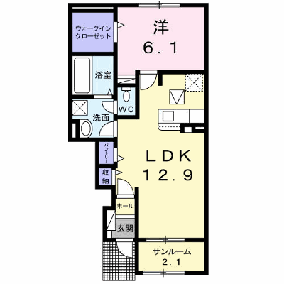 シャルマン櫻街八番館 103【管理NO：1-025098202-01030】 ★家具家電は申し込み後に搬入します★ ★2026年11月上旬入居可能★の外観画像