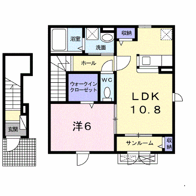 宮の杜　三番館 204【管理NO：1-021041101-02040】 ★家具家電は申し込み後に搬入します★ ★2026年10月下旬入居可能★の外観画像