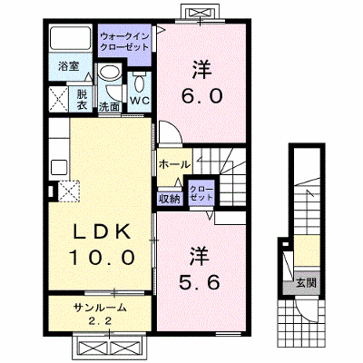 ＢＯＸ３２Ⅲ 202【管理NO：1-018379803-02020】 ★家具家電は申し込み後に搬入します★ ★2026年10月上旬入居可能★の外観画像