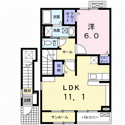 ドレッセ　Ⅰ 201【管理NO：1-015162001-02010】 ★家具家電は申し込み後に搬入します★ ★2026年09月下旬入居可能★の外観画像