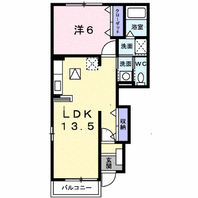 パッサージュⅡ 101【管理NO：1-013625202-01010】 ★家具家電は申し込み後に搬入します★ ★2026年11月上旬入居可能★の外観画像