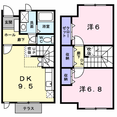 ヴェール・シュマンⅡ 102【管理NO：1-011118102-01020】 ★家具家電は申し込み後に搬入します★ ★2026年10月中旬入居可能★の外観画像