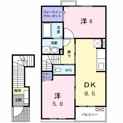 クレア　トゥール　Ⅲ 202【管理NO：1-014466302-02020】 ★家具家電は申し込み後に搬入します★ ★2026年10月中旬入居可能★の外観画像