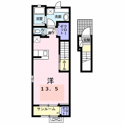 ルヴェ　ソン　ヴェール 205【管理NO：1-028524201-02050】 ★家具家電は申し込み後に搬入します★ ★2027年02月上旬入居可能★の外観画像