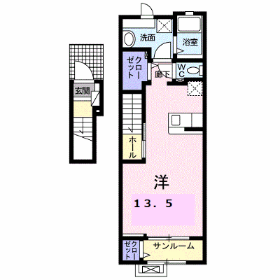 ルヴェ　ソン　ヴェール 203【管理NO：1-028524201-02030】 ★家具家電は申し込み後に搬入します★ ★2027年02月上旬入居可能★の外観画像