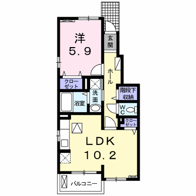ラフレシール 104【管理NO：1-019519901-01040】 ★家具家電は申し込み後に搬入します★ ★2026年10月下旬入居可能★の外観画像