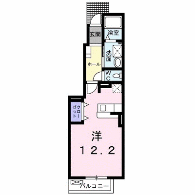 クローバー 103【管理NO：1-014540001-01030】 ★家具家電は申し込み後に搬入します★ ★2026年10月中旬入居可能★の外観画像