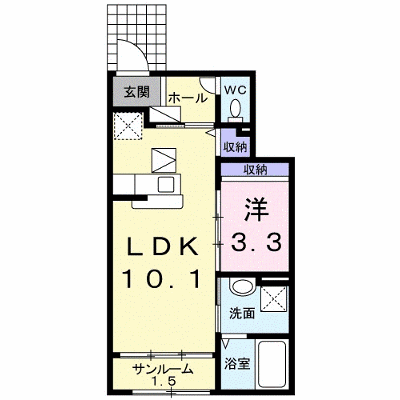 アルバテラス 106【管理NO：1-017926501-01060】 ★家具家電は申し込み後に搬入します★ ★2026年11月中旬入居可能★の外観画像