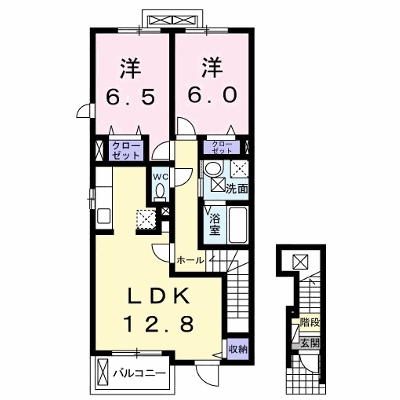 リアドⅡ 201【管理NO：1-015000102-02010】 ★家具家電は申し込み後に搬入します★ ★2026年10月下旬入居可能★の外観画像