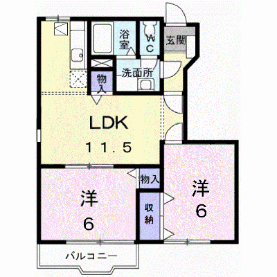 ビヴァリッチＡ 102【管理NO：1-010391701-01020】 ★家具家電は申し込み後に搬入します★の外観画像