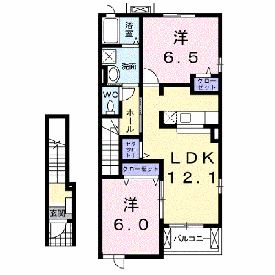 ボーリバージュＢ 205【管理NO：1-015049302-02040】 ★家具家電は申し込み後に搬入します★ ★2026年11月上旬入居可能★の外観画像