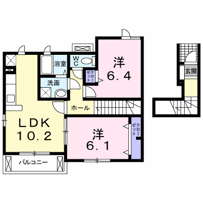 グラディート 205【管理NO：1-019877301-02040】 ★家具家電は申し込み後に搬入します★ ★2026年09月下旬入居可能★の外観画像