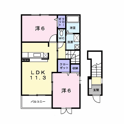 フォーシーズンズ 203【管理NO：1-016698501-02030】 ★家具家電は申し込み後に搬入します★の外観画像