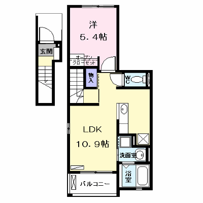 サン・パラストＦ　Ⅲ 203【管理NO：1-020732601-02030】 ★家具家電は申し込み後に搬入します★ ★2026年10月中旬入居可能★の外観画像