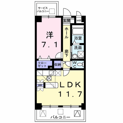 サン・アルバーダ 307【管理NO：1-013918401-03060】 ★家具家電は申し込み後に搬入します★ ★2026年10月中旬入居可能★の外観画像