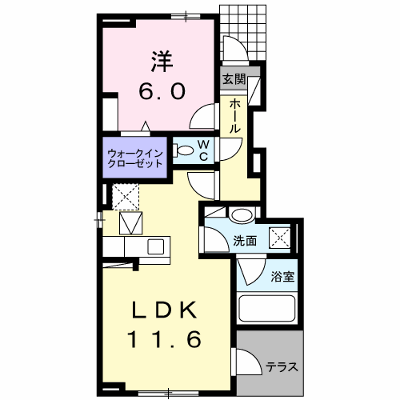 セピアコート　Ⅱ 103【管理NO：1-024442402-01030】 ★家具家電は申し込み後に搬入します★ ★2026年11月上旬入居可能★の外観画像