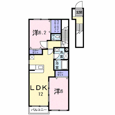 ハイジ・Ｍ 202【管理NO：1-010996301-02020】 ★家具家電は申し込み後に搬入します★ ★2026年10月中旬入居可能★の外観画像