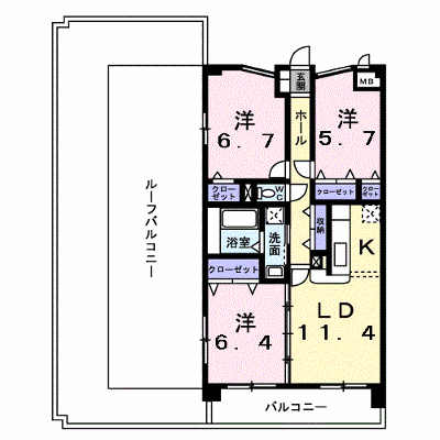 プラウ正木 602【管理NO：1-012852201-06020】 ★家具家電は申し込み後に搬入します★ ★2026年09月下旬入居可能★の外観画像