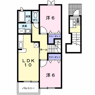 コーラルＡ 202【管理NO：1-015729201-02020】 ★家具家電は申し込み後に搬入します★ ★2026年10月下旬入居可能★の外観画像