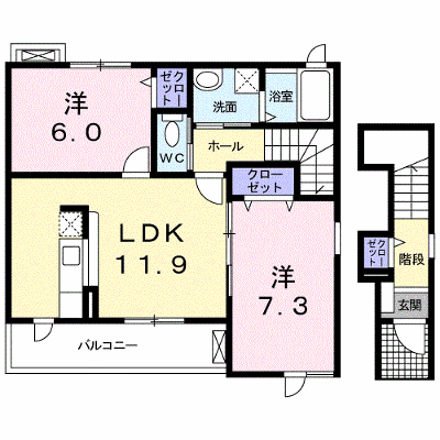 プラシード・Ｍ 203【管理NO：1-017701101-02030】 ★家具家電は申し込み後に搬入します★ ★2026年11月中旬入居可能★の外観画像